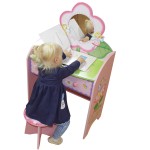 Masuta de toaleta Butterfly cu scaunel din lemn MDF Liberty House Toys OnlyToys Masuta de toaleta Butterfly cu scaunel din lemn MDF Liberty House Toys OnlyToys